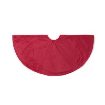 Christbaumdecke Samt 120 cm rot - Anna’s Collection