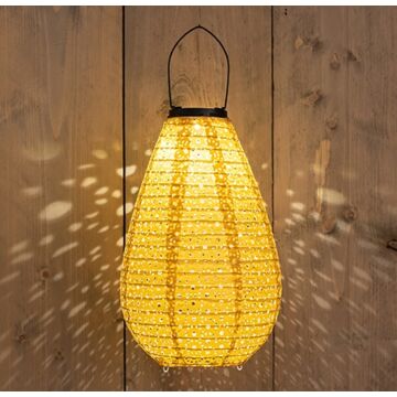 Solarlampe Marrakesch gelb 20 cm