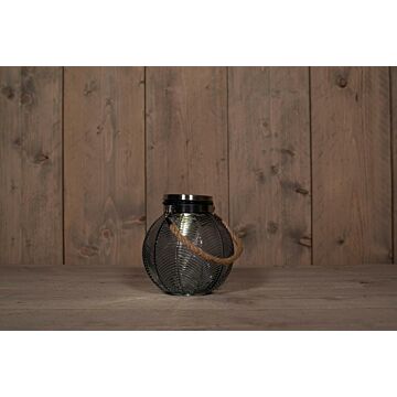 Solarglas grau 16 cm