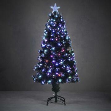 Baum Abbey 185 LED-Glasfaser grün multi 150 cm -Luca Lighting