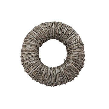 Kranz Mactan Gras grau 35cm