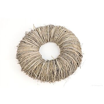 Kranz Mactan Gras weiss 60 cm