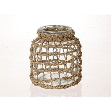 Theelicht quadratisch jute Ø 16 cm - HBX