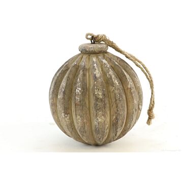 Hanger Ball Indus Melon silber Ø 8 cm - HBX