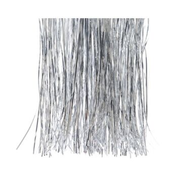 vinyl tinsel shiny silver