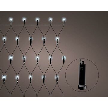 LED Durawise Netzleuchten 8 Funktionen Glitzereffekt kaltweiß 1800 cm - Lumineo