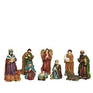 Weihnachtsgruppe Polyresin matt 13 cm