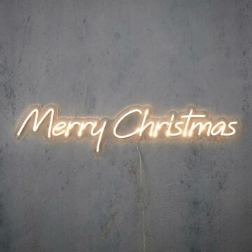 Neonlicht Merry Christmas warmweiß 94 cm -Luca Lighting