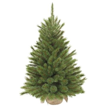 Kerstboom Forest frosted met jute groen 90 cm - TRIUMPH TREE
