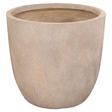 Blumentopf Texas Egg Pot Sand Wash Ø 45 cm - Mega Collections