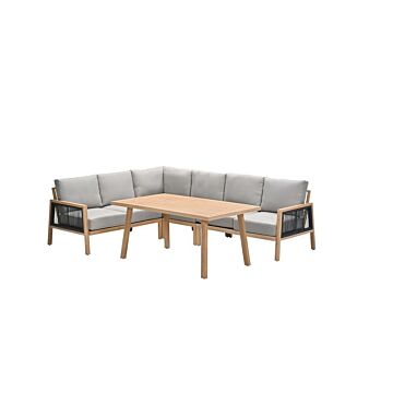 Loungeset Decala 5 Stück braun - Garden Impressions