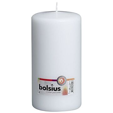 BOLSIUS Stompkaars d10h20cm ce wit