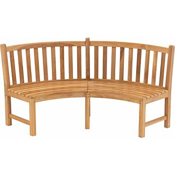 Sitzbank teak rund 200 cm - Lesli Living