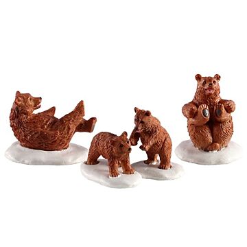 LEMAX BEAR FAMILY SNOW DAY, SATZ VON 4