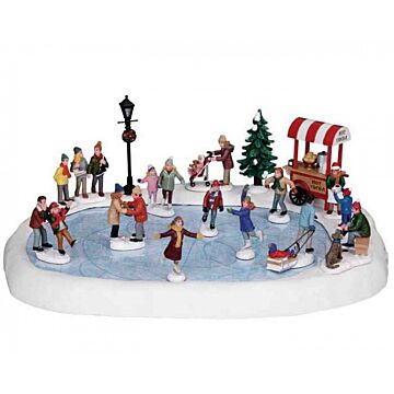 LEMAX VILLAGE SKATING POND, MIT GELUID