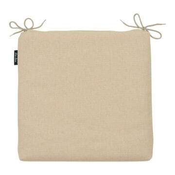 Sitzkissen Leinwand beige 40 x 40 cm - Madison