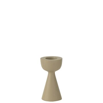 Kerzenständer Kegel beige 13 cm