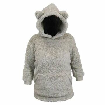 Hoodie Pippa Kinder mit Ohren 50x70 chateau grau - Unique Living