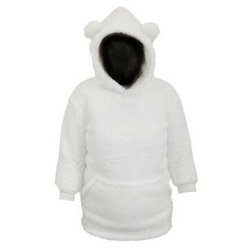 Hoodie Pippa Kinder mit Ohren 50x70 dove white - Unique Living
