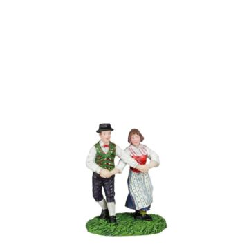 Dancing folkloric people 7 cm - Luville