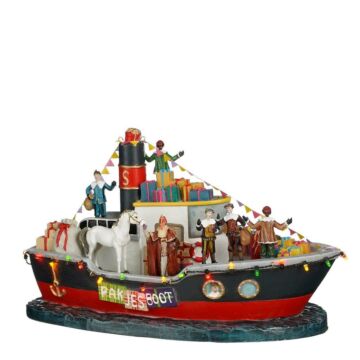 Pakjesboot Sinterklaas battery operated 32,5 cm - Luville