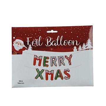 Folienballon 'Frohe Weihnachten' 86 cm