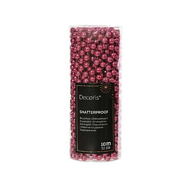 Perlengirlande Kunststoff Granatapfel rosa 1000 cm - Decoris