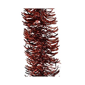 Lametta-Girlande glänzend oxblood rot Ø 10 cm - Decoris