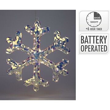 Schneeflocken Regenbogen 50LED 50 cm