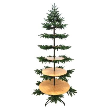Weihnachtsbaum Preston Display mit 5 Tellern 228 cm 