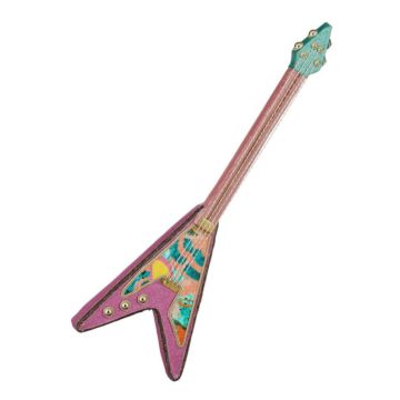 Dekoration Gitarre rosa 63 cm - House of Seasons