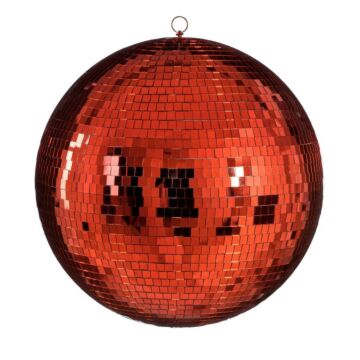 Spiegel Weihnachtskugel hangend rot Ø 50 cm - House of Seasons