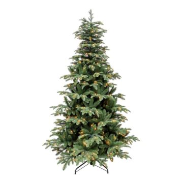 Weihnachtsbaum Aurora grün 408LED warmweiß mit Timer & Dimmer 215 cm - Triumph Tree