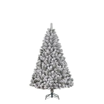 Weihnachtsbaum Charlton grün mit Schnee 185 cm – Black Box