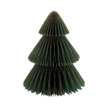 Weihnachtsbaum point Honeycomb Papier grün 30 cm - HBX