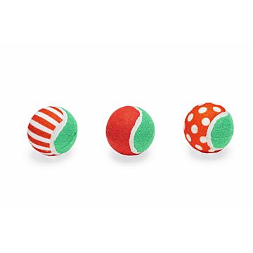 Weihnachten Tennisbälle Hundespielzeug 6,3 cm 3er Set - Beeztees Weihnachten Tennisbälle Hundespielzeug 6,3 cm 3er Set - Beeztees