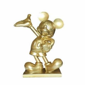 Gartenskulptur Mickey Mouse gold 45 cm - Disney