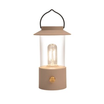 Windlicht warmweiß LED kabellos braun L 9 cm