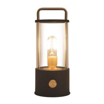 Laterne warmweiß LED kabellos schwarz 11 cm