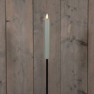 Fackel 3D Solar mit Docht braun auf Stecker L 76 cm