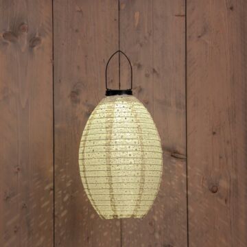 Lampion solar Marrakesch grün L 32 cm