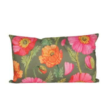 Outdoor Kissen Mohnblumen 50 cm