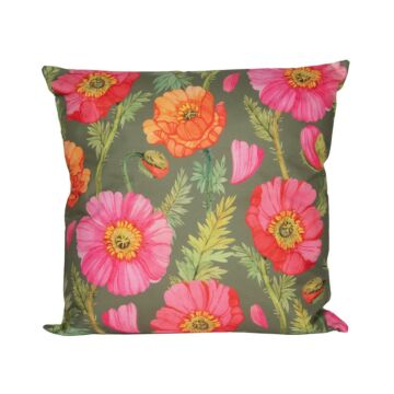 Outdoor Kissen Mohnblumen 45 cm
