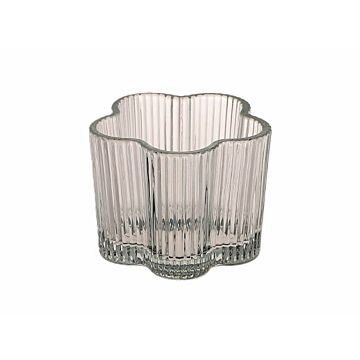 Teelicht Floresk weiß Ø 7,7 cm - HBX
