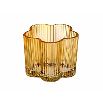 Teelicht Floresk gelb Ø 7,7 cm - HBX
