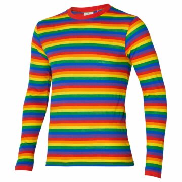 Gestrickter Party-Pullover gestreift mehrfarbig