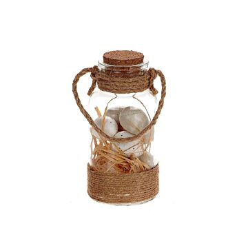 Anhänger Flasche mit Eiern 17 cm - HBX