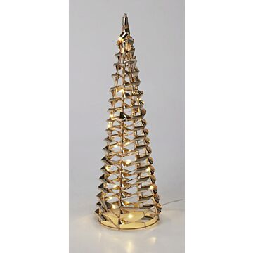 Zapfenbaum gold micro LED 40 cm