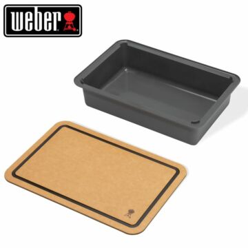 Weber Schneidebrett und Auffangschale Weber Schneidebrett und Auffangschale