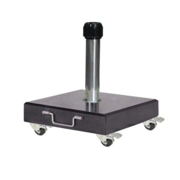 Sonnenschirmständer Rome 40kg Schwenkbare Räder Granitschwarz - Platinum